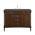 Kinnsden 48" Single Vanity, Sable Oak w/ 3 CM Parisien Bleu Silestone Top