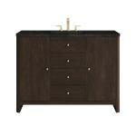 Gracyn 48" Single Vanity, Sable, w/ 3 CM Phantome Eclos Widespread Top