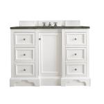 De Soto 48" Single Vanity, Bright White, w/ 3 CM Phantome Eclos Top