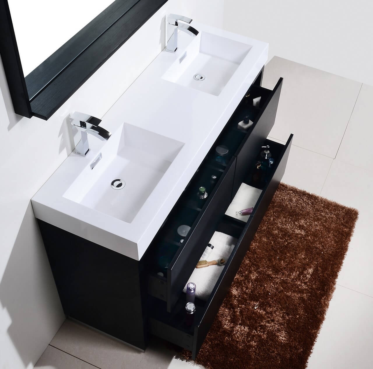Bliss Double Sink Modern Bathroom Vanity