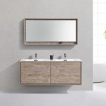 DeLusso Double Sink Modern Bathroom Vanity