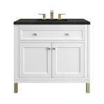 Chicago 36" Single Vanity, Glossy White, w/ 3 CM Phantome Eclos Top