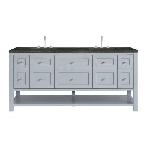 Breckenridge 72" Double Vanity, Serenity Blue, w/ 3 CM Phantome Eclos Top