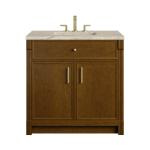 Bellshire 36" Single Vanity, Honey Oak w/ 3 CM Tajnar Eclos Top