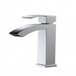 Aqua Balzo Single Lever Wide Spread Bathroom Vanity Faucet