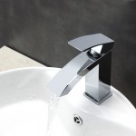 Aqua Balzo Single Lever Wide Spread Bathroom Vanity Faucet