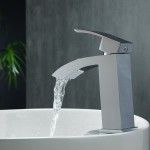 Aqua Balzo Single Lever Wide Spread Bathroom Vanity Faucet