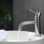 Aqua Rondo Single Hole Mount Bathroom Vanity Faucet