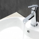 Aqua Roundo Single Hole Mount Bathroom Vanity Faucet