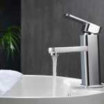 Aqua Soho Single Hole Mount Bathroom Vanity Faucet