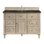 Lorelai 48" Single Vanity, Whitewashed Oak, w/ 3 CM Phantome Eclos Top