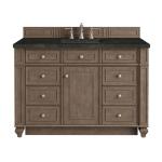 Bristol 48" Single Vanity, Whitewashed Walnut, w/ 3 CM Phantome Eclos Top