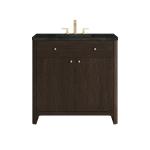 Gracyn 36" Single Vanity, Sable, w/ 3 CM Phantome Eclos Widespread Top