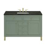 Chicago 48" Single Vanity, Smokey Celadon, w/ 3 CM Phantome Eclos Top
