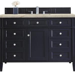 Brittany 48" Single Vanity, Victory Blue, w/ 3 CM Tajnar Eclos Top w/FreePower Wireless Charger