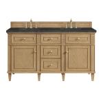 Lorelai 60" Double Vanity, Light Natural Oak, w/ 3 CM Phantome Eclos Top