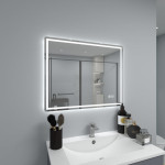 30" Deco LED Mirror with Touch Sensor, Auto-On, Heated Anti-Fog, Dimmer
