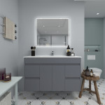 36" Deco LED Mirror with Touch Sensor, Auto-On, Heated Anti-Fog, Dimmer