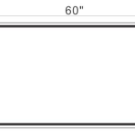 60" Deco LED Mirror with Touch Sensor, Auto-On, Heated Anti-Fog, Dimmer