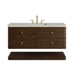Allamari 48" Single Vanity, Sable w/ 3 CM Siberian Silestone Top w/FreePower Wireless Charger