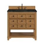 Malibu 36" Single Vanity, Amber Birch, w/ 3 CM Phantome Eclos Top