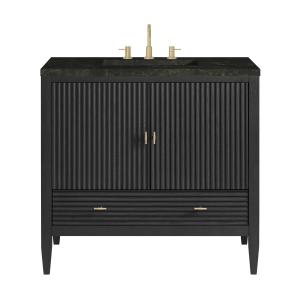 Myrrin 36" Vanity, Carbon Oak, w/ 3 CM Phantome Eclos Top