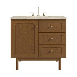 Laurent 36" Single Vanity, Honey Oak w/ 3 CM Tajnar Eclos Top