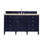 Brittany 60" Single Vanity, Victory Blue, w/ 3 CM Tajnar Eclos Top