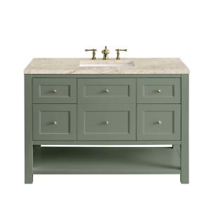 Breckenridge 48" Single Vanity, Smokey Celadon, w/ 3 CM Tajnar Eclos Top w/FreePower Wireless Charger