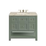 Breckenridge 36" Single Vanity, Smokey Celadon, w/ 3 CM Tajnar Eclos Top
