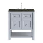 Breckenridge 30" Single Vanity, Serenity Blue, w/ 3 CM Phantome Eclos Top