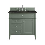 Brittany 36" Single Vanity, Smokey Celadon, w/ 3 CM Phantome Eclos Top