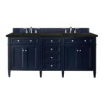 Brittany 72" Double Vanity, Victory Blue, w/ 3 CM Phantome Eclos Top