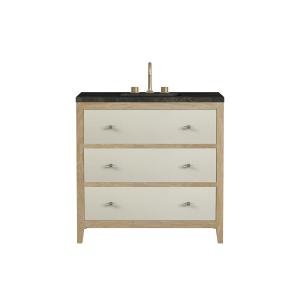 Celeste 36" Single Vanity, Sunwashed Oak with Embossed Shagreen, w/ 3 CM Phantome Eclos Top