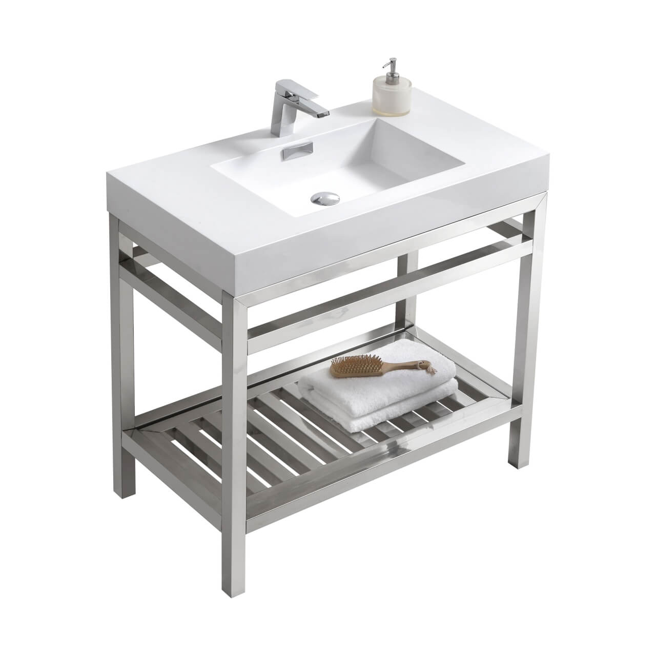 Cisco Stainless Steel Console with Acrylic Sink