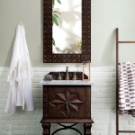 Balmoral Single Vanity Cabinet, Antique Walnut