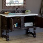 Balmoral Single Vanity Cabinet, Antique Walnut