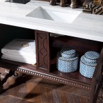 Balmoral Single Vanity Cabinet, Antique Walnut