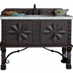 Balmoral Single Vanity Cabinet, Antique Walnut