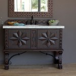 Balmoral Single Vanity Cabinet, Antique Walnut