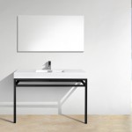 Haus Stainless Steel Console w/ White Acrylic Sink