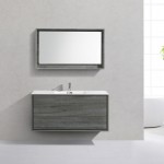 DeLusso Wall Mount Modern Bathroom Vanity