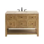 Breckenridge 48" Single Vanity, Light Natural Oak, w/ 3 CM Tajnar Eclos Top