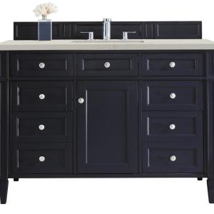 Brittany 48" Single Vanity, Victory Blue, w/ 3 CM Siberian Silestone Top