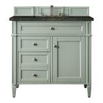 Brittany 36" Single Vanity, Sage Green, w/ 3 CM Phantome Eclos Top