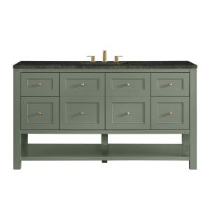 Breckenridge 60" Single Vanity, Smokey Celadon, w/ 3 CM Phantome Eclos Top