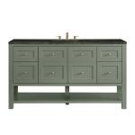 Breckenridge 60" Single Vanity, Smokey Celadon, w/ 3 CM Phantome Eclos Top