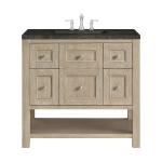 Breckenridge 36" Single Vanity, Whitewashed Oak, w/ 3 CM Phantome Eclos Top