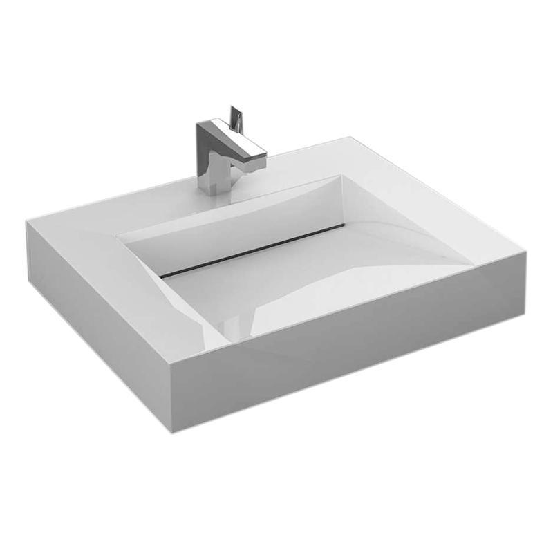 Aquamoon Venice Integrated Countertop White Infinity Sink