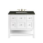 Breckenridge 36" Single Vanity, Bright White, w/ 3 CM Phantome Eclos Top